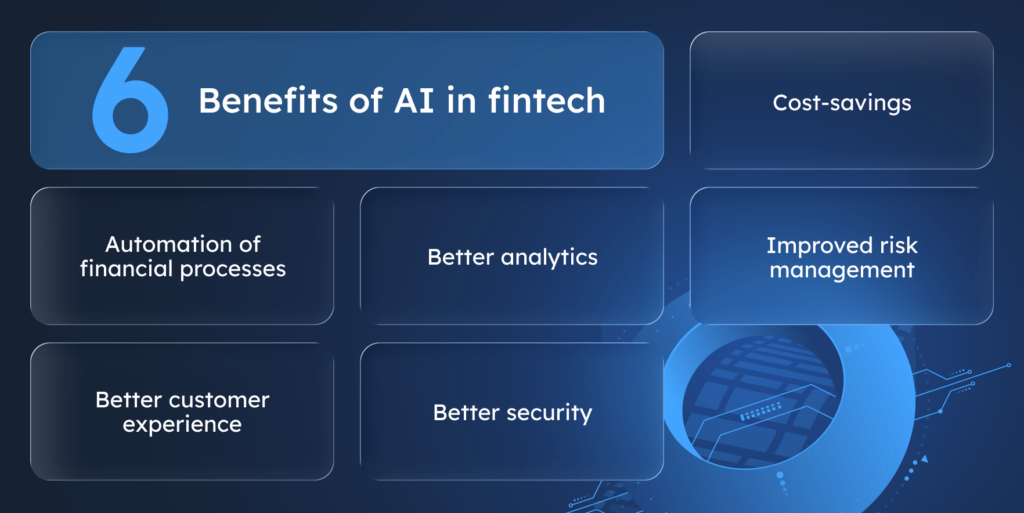 6 Benefits of AI in fintech