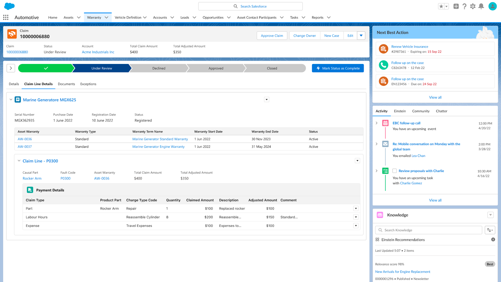 Warranty Lifecycle Management