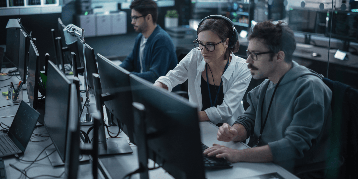 Custom CRM Development Services Background with People