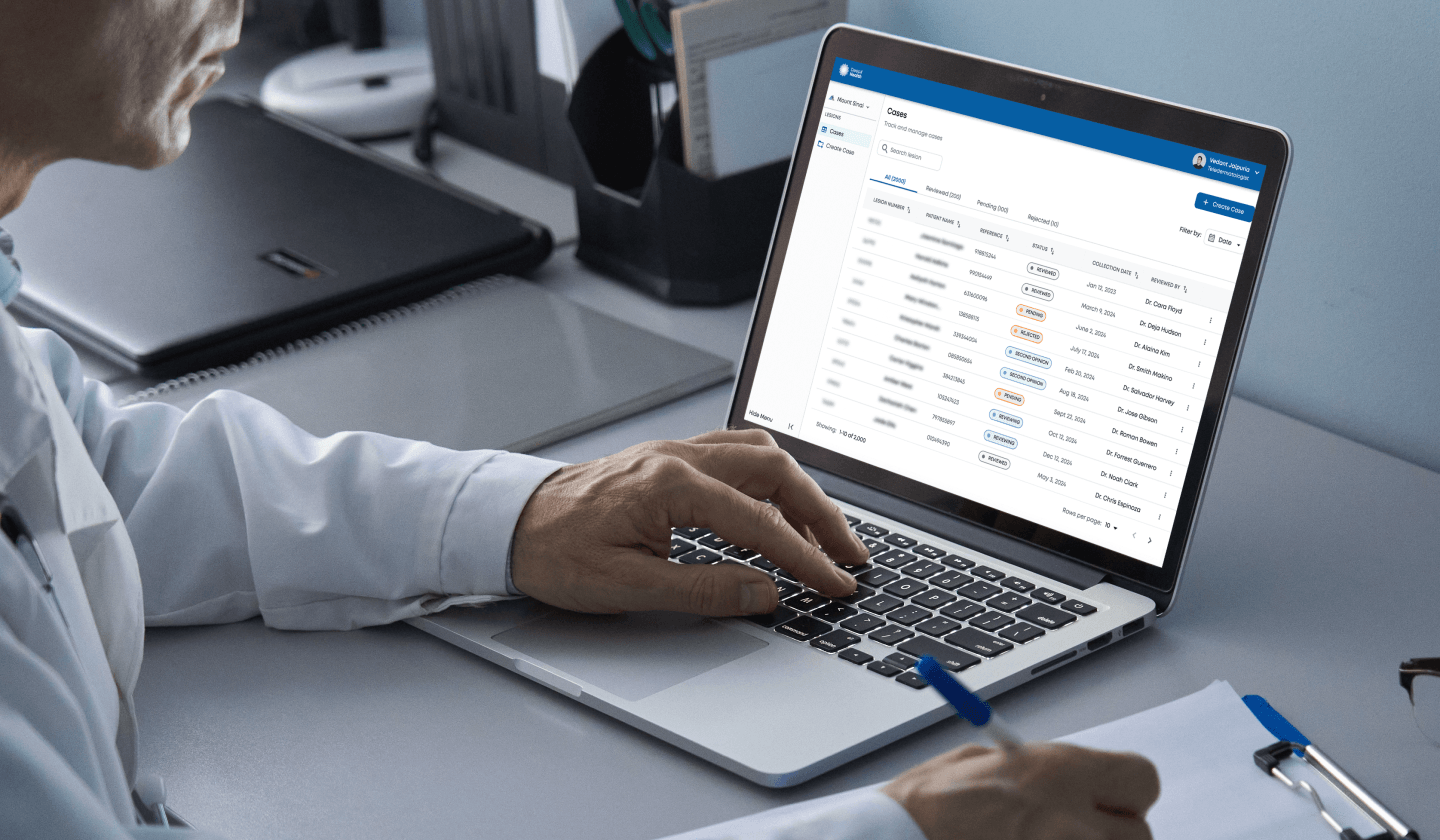 DeepX Health Background with Laptop