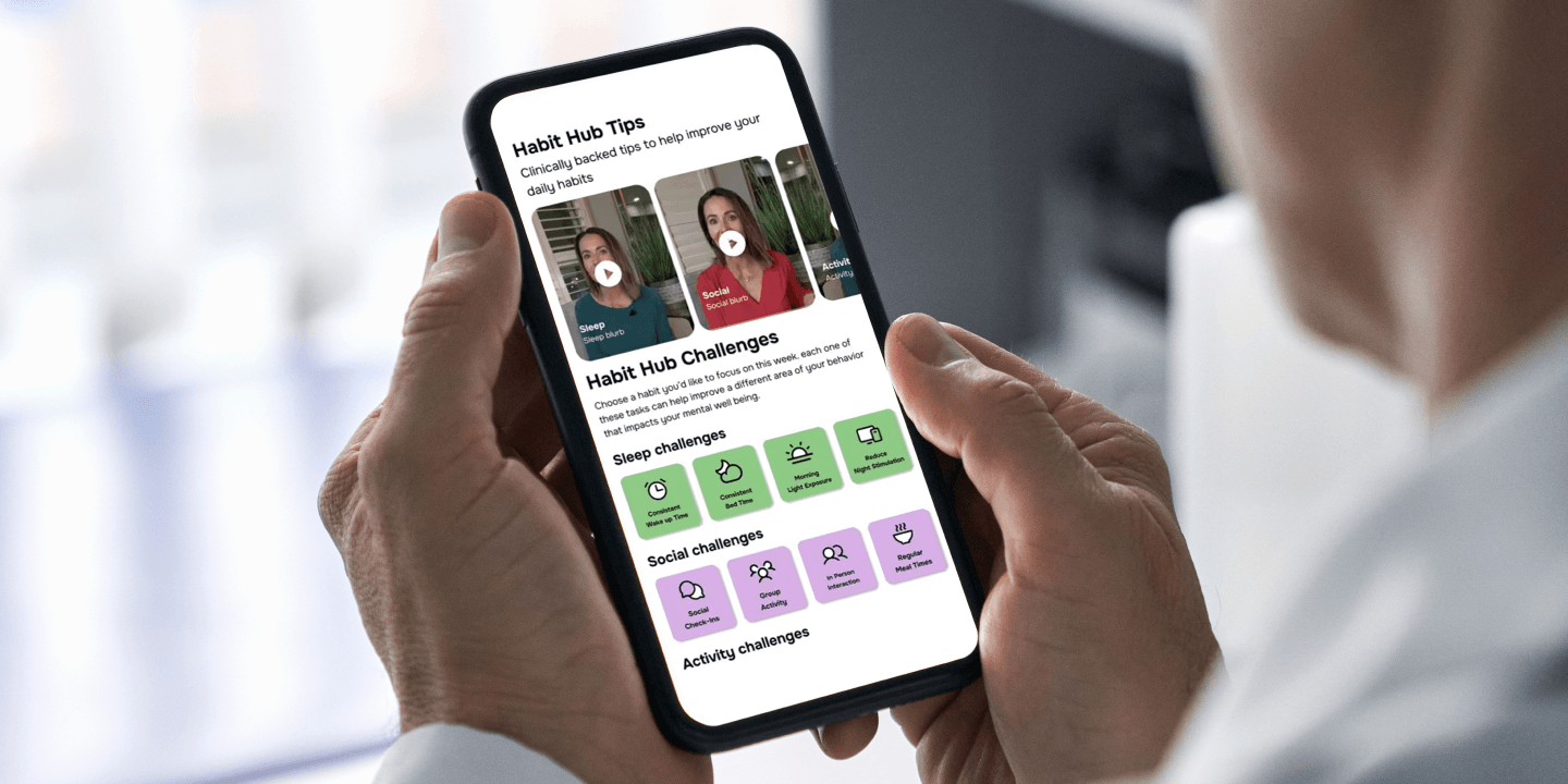 Health Rhythms Background Phone in Hands