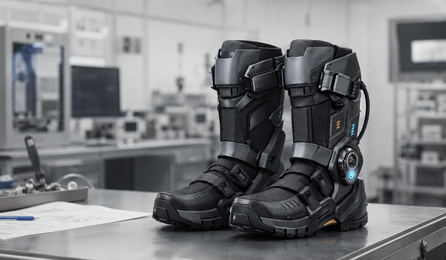 app development for exo boots description laboratory